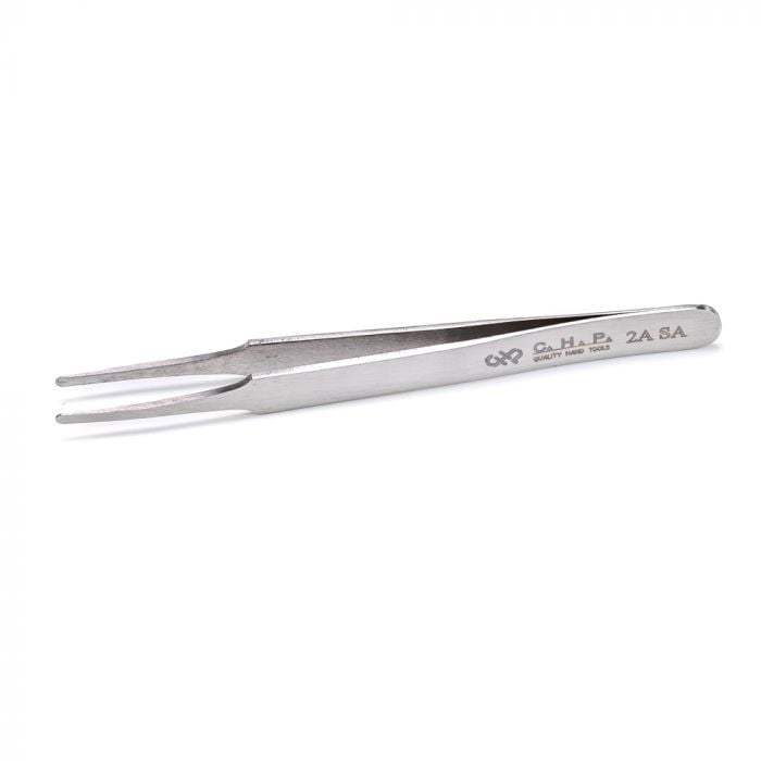 CHP 2A-SA Flat Rounded Tweezers