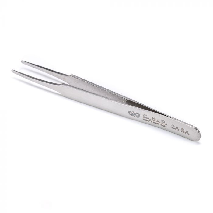 CHP 2A-SA Flat Rounded Tweezers