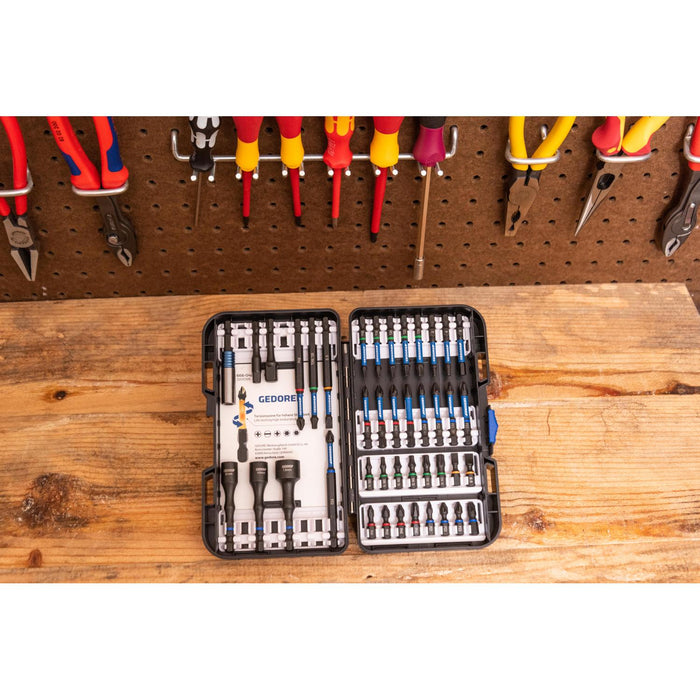 Gedore 3100316 Torsion Bit Set 42 pieces