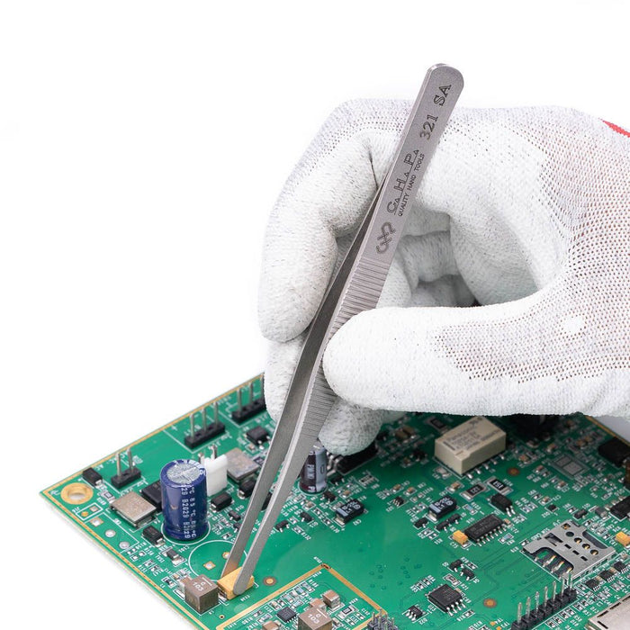 CHP 321-SA Large Round Flat Tweezers