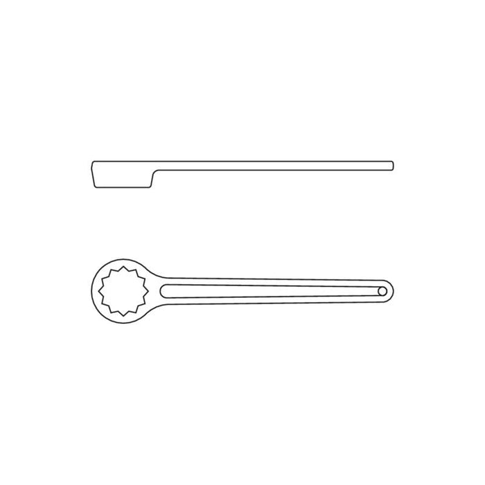 Gedore 6482560 Deep Ring Spanner Straight 65 mm