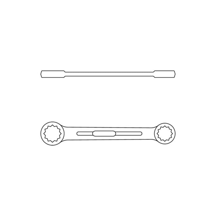 Gedore 6055570 Flat Ring Spanner 24x27 mm