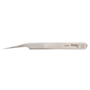 Weller-Erem 5ASA Tweezers, Anti-Acid Fine Point, Very Fine, Offset, Straight, Stainless Steel, 4.528"