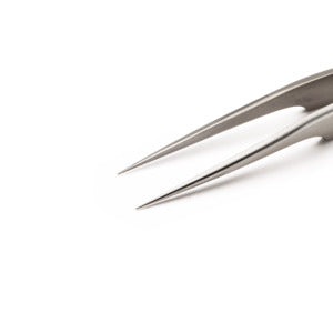 Weller-Erem 5ASA Tweezers, Anti-Acid Fine Point, Very Fine, Offset, Straight, Stainless Steel, 4.528"