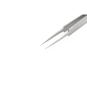 Weller-Erem 5SASL Tweezers, Style 5s, Super Fine, Tapered, Straight, Stainless Steel, 4.528"