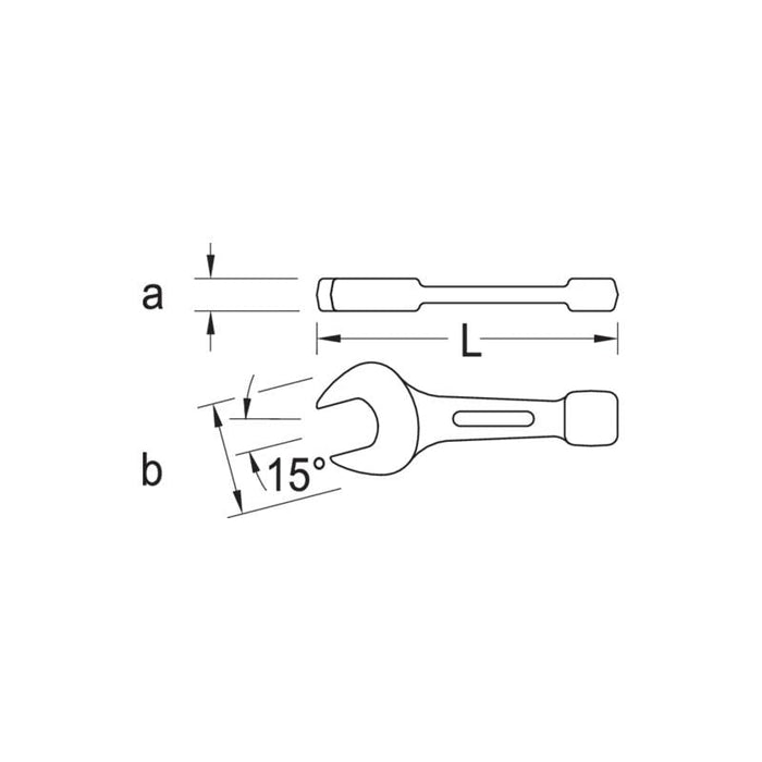 Gedore 6402040 133 Open Ended Slogging Spanner 110 mm