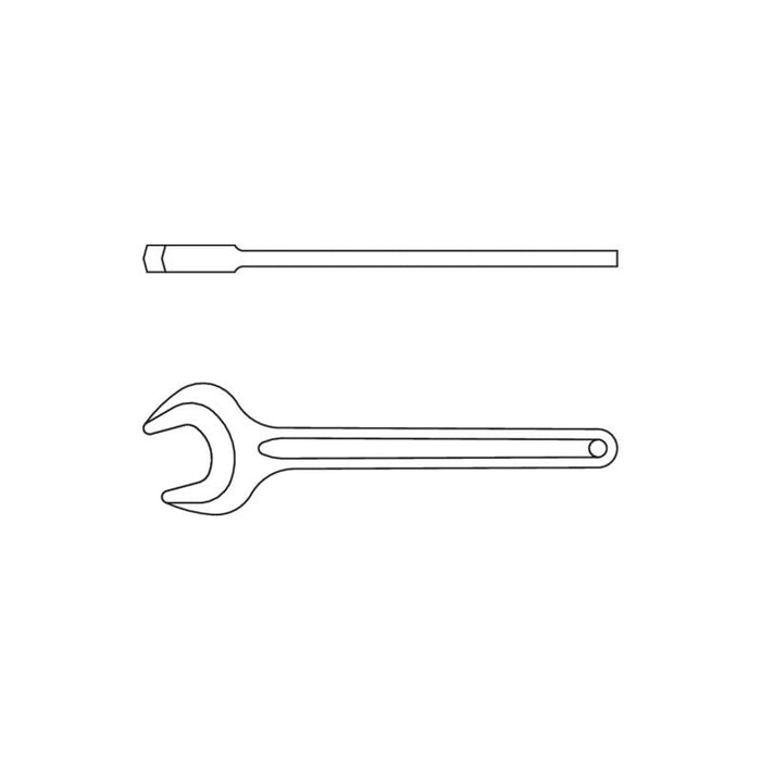 Gedore 6574840 Single open ended spanner 17 mm