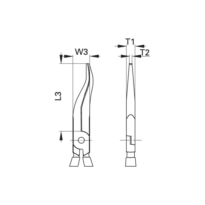 Gedore 6723190 Mechanics Pliers, Without Wire Cutter