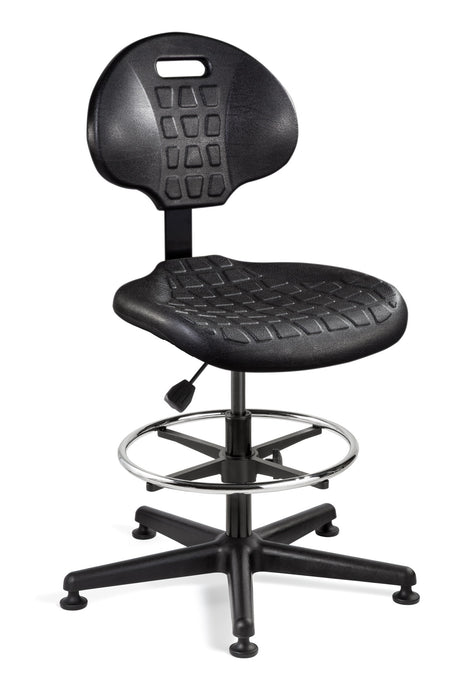 7300-BLK Everlast Polyurethane Chair (Black)