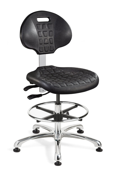 7551-BLK Everlast Polyurethane Chair (Black)