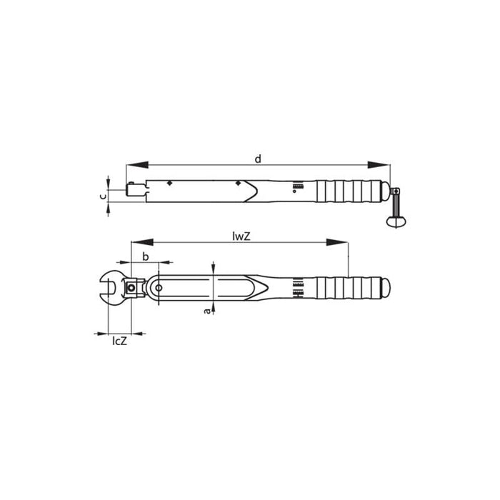 Gedore 1427083 Torque wrench DREMOMETER DZ A+S 22Z 140-620 Nm