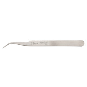 Weller-Erem 7SA Tweezers, Swiss, Curved, Very Fine, Micro Point, Stainless Steel, 4.724"