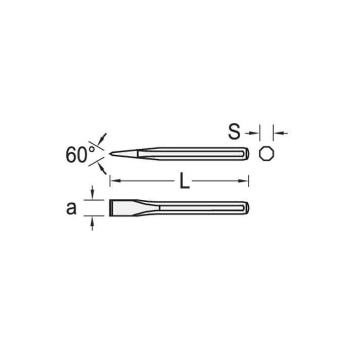 Gedore 8731870 Bricklayer's chisel 350x18 mm