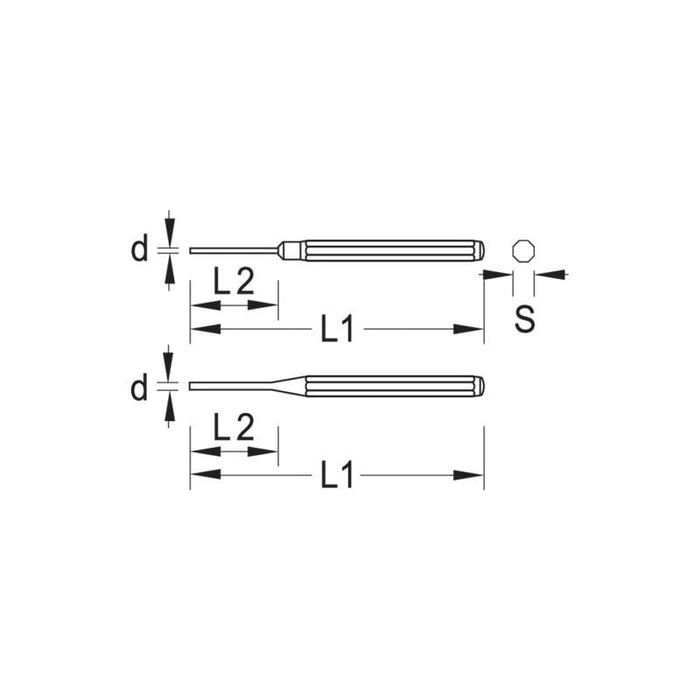 Gedore 8759880 Pin punch 10 mm