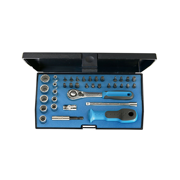 Gedore 1822373 D 20 KMU-20 1/4" Socket Set (37 Pieces)