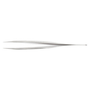 Weller-Erem ACSA Tweezers, Straight Pointed Tip, Precision, Stainless Steel, Serrated, 4.25"