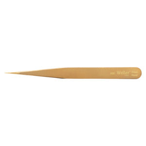 Weller-Erem AM Tweezers, Straight, Pointed Tip, Brass, Precision, 5", Non-Sparking