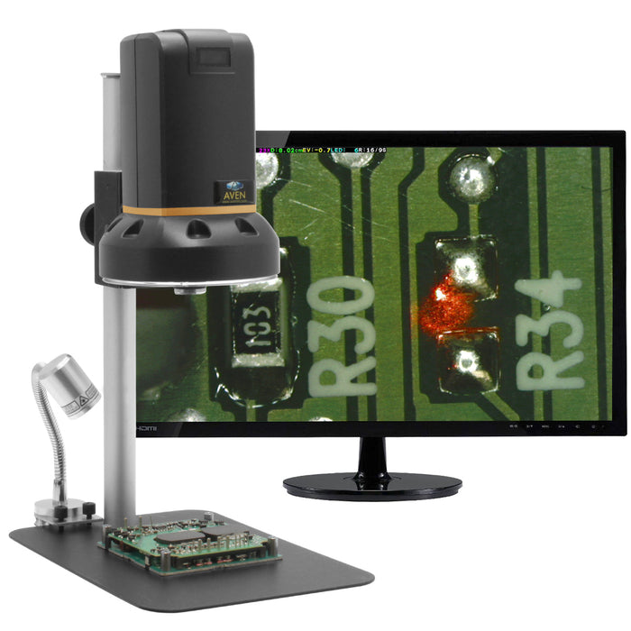 Digital Microscope Cyclops HDMI [12x - 132x]  with Gooseneck Laser Pointer