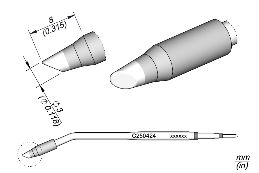 CARTRIDGE BEVEL Ø 3 | Pack of 10