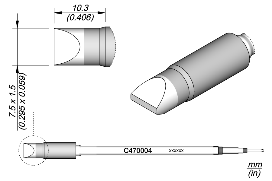 CARTRIDGE CHISEL 7.5 X 1.5 | Pack of 10
