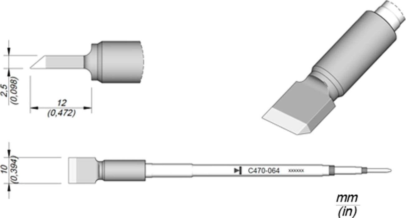 CARTRIDGE C470 BLADE 10 MM | Pack of 10