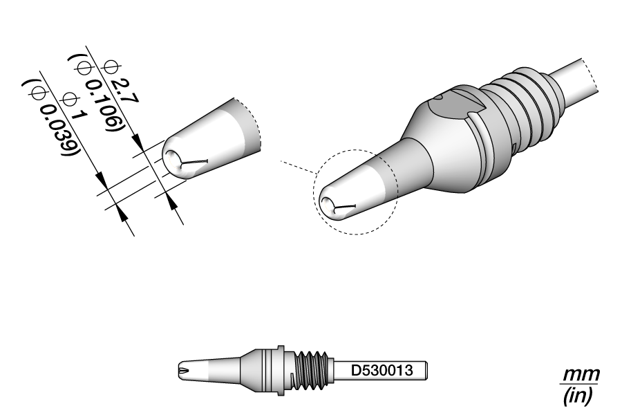 Desoldering Tip Ø1 Pads S1 | Pack of 10