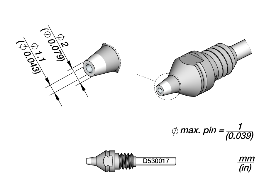 Desoldering Tip Ø1.1 S1 | Pack of 10