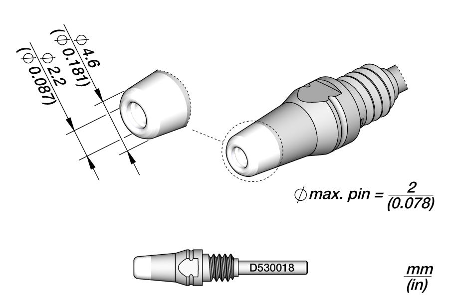 Desoldering Tip Ø2.2 S1 | Pack of 10