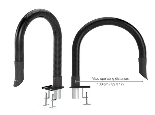 Long Flex. Arm + Clamp Ø50 mm