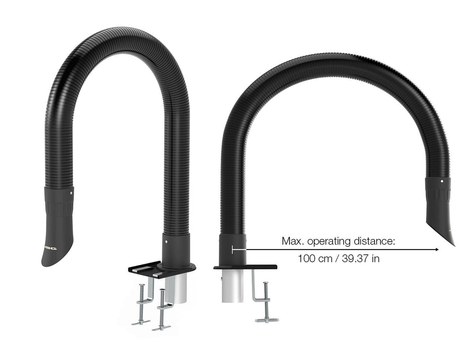 Long Flex. Arm + Clamp Ø50 mm