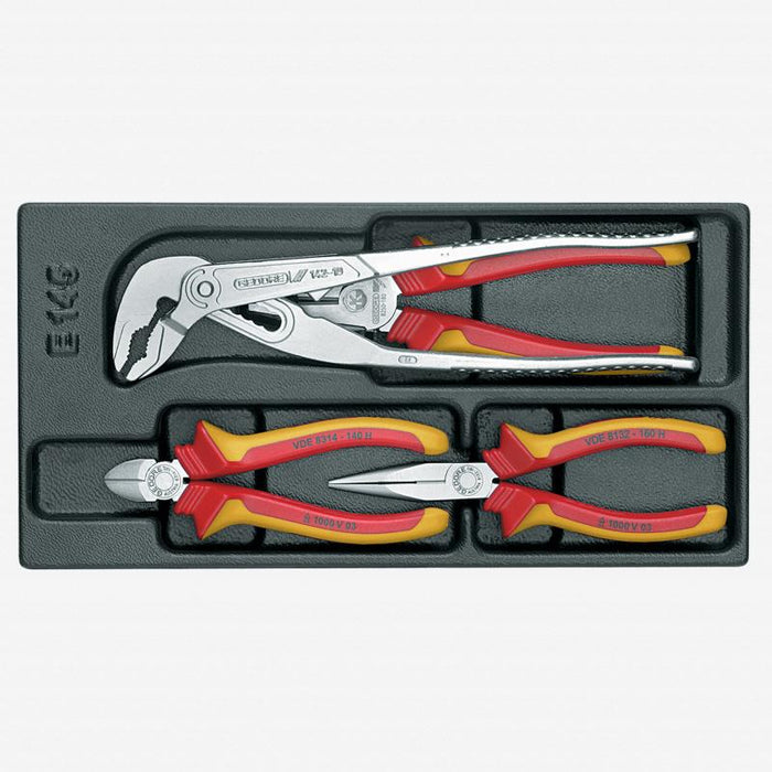 Gedore 1733079 VDE pliers set in 1/3 ES tool module