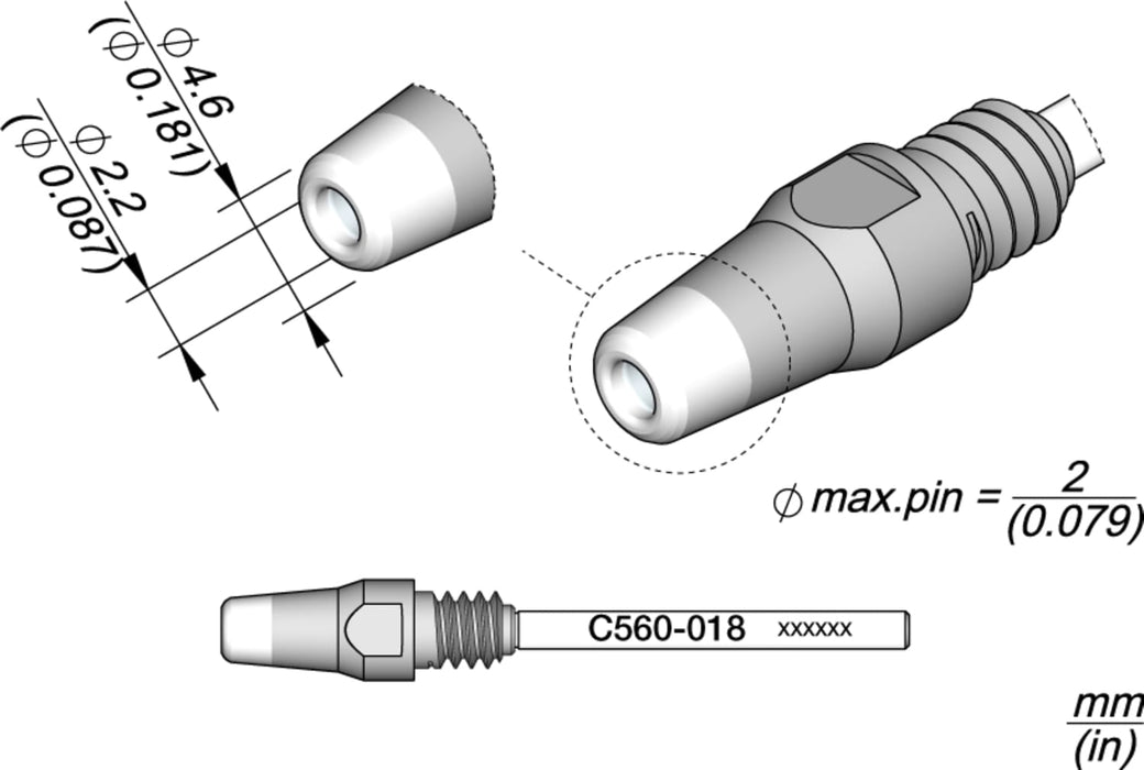 Desoldering tip Ø 2.2 | Pack of 10