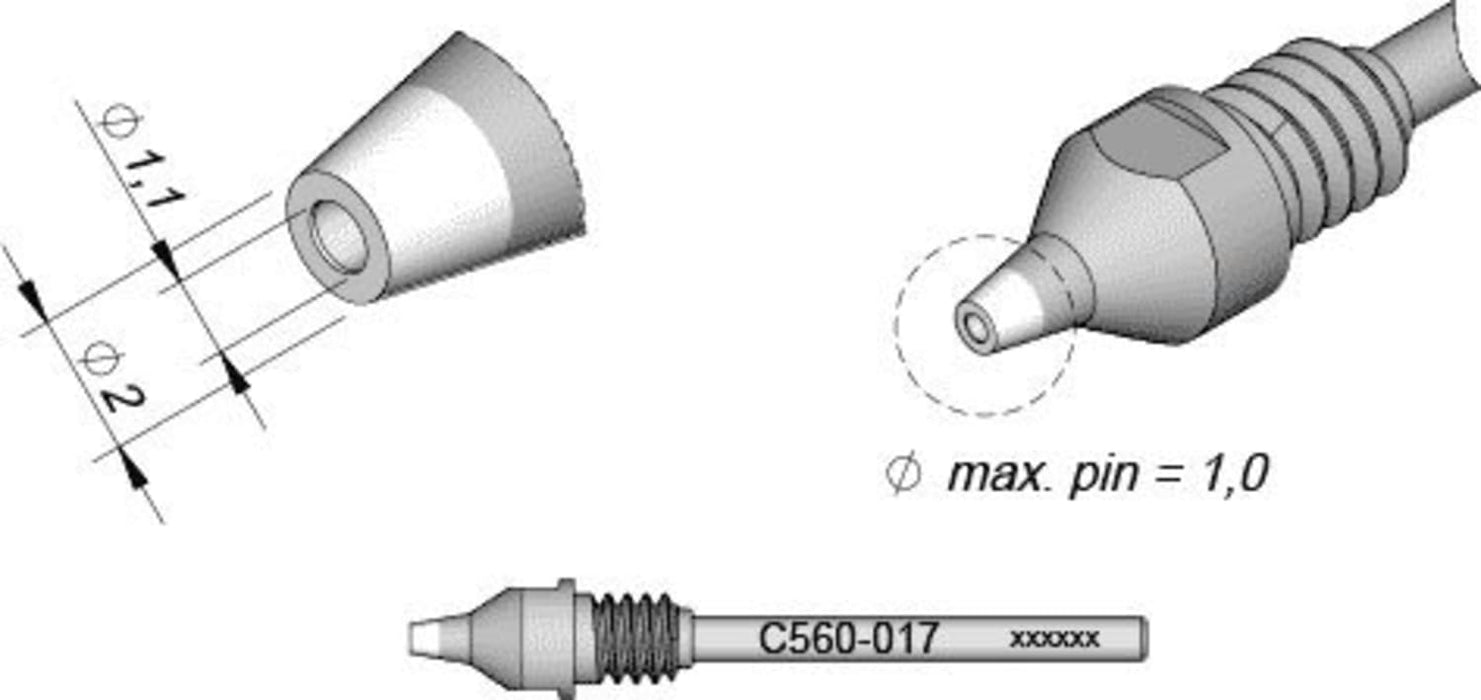 Desoldering Tip Ø 1.1 | Pack of 10