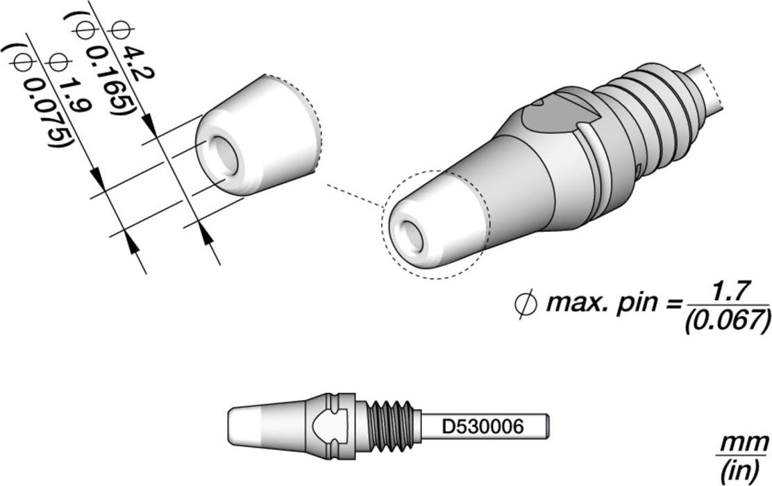 Desoldering Tip Ø1.9 S1 | Pack of 10