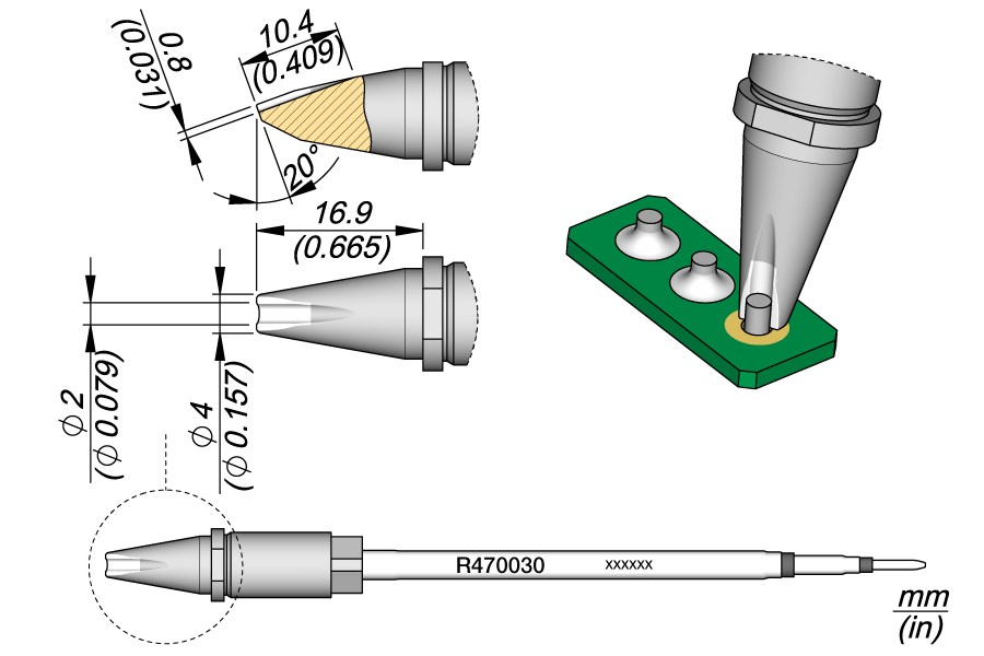 CARTRIDGE PIN-CONNECTOR Ø 2 | Pack of 10