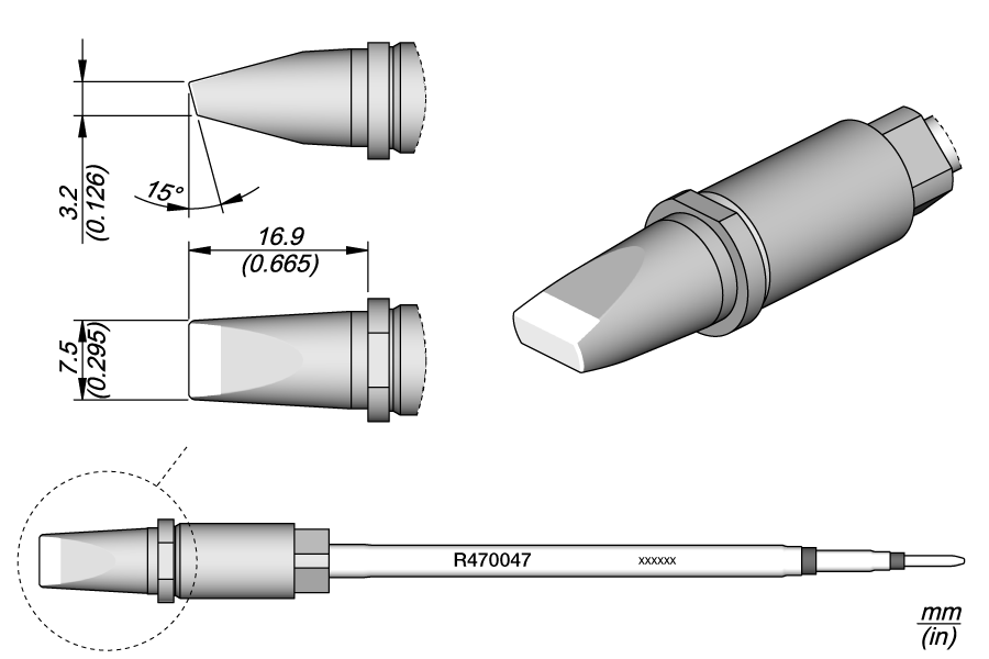 CARTRIDGE CHISEL 7.5 X 3.2 | Pack of 10