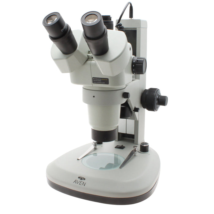 SPZHT-135 Trinocular Stereo Zoom Microscope [21x - 135x] on Track Stand with Top and Bottom LEDs