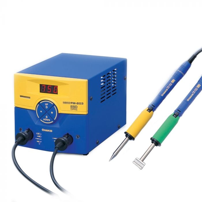 FM-203 Dual Port Soldering System w/ Two Soldering Handpieces