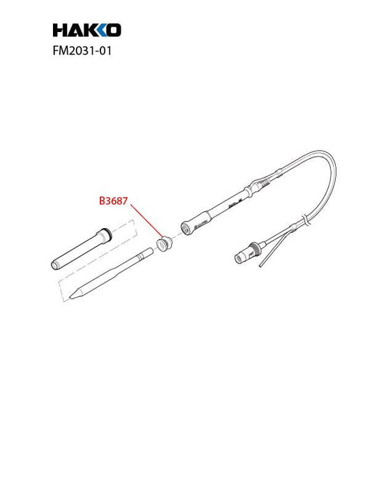 FM-2031 Nitrogen Heavy Duty Soldering Iron Handpiece Only
