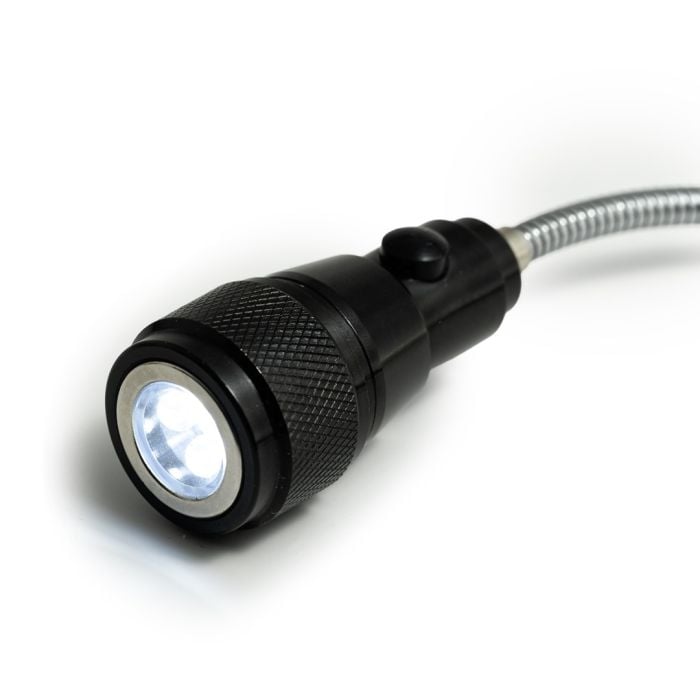 Hakko Black Magnetic Telescopic Flashlight