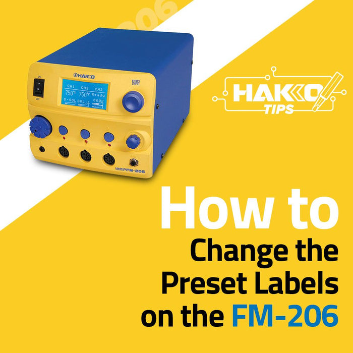 FM-206 Desolder-Solder-Air Configuration
