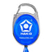 Blue Retractable Badge Clip