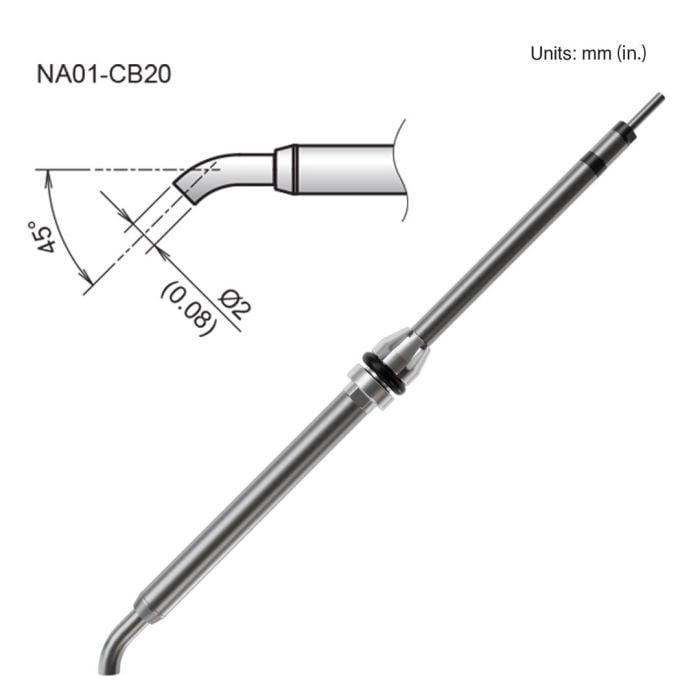 NA01-CB20 2.0mm Bent Nozzle