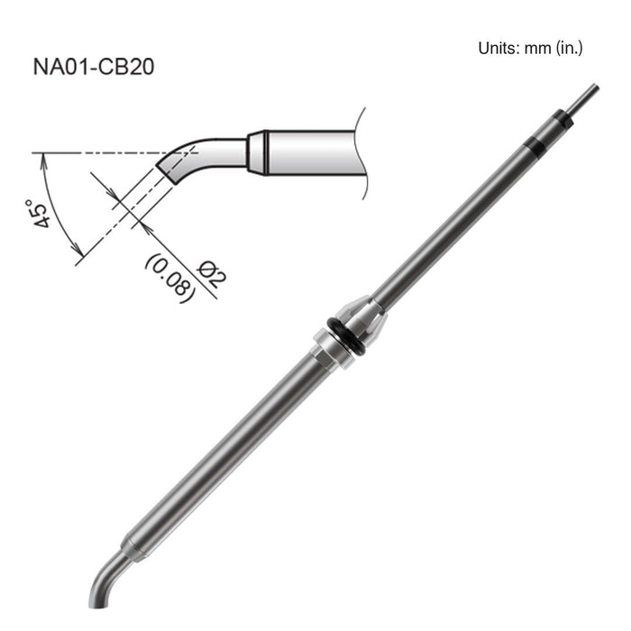 NA01-CB20 2.0mm Bent Nozzle