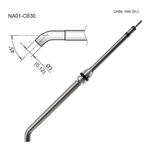 NA01-CB30 3.0mm Bent Nozzle