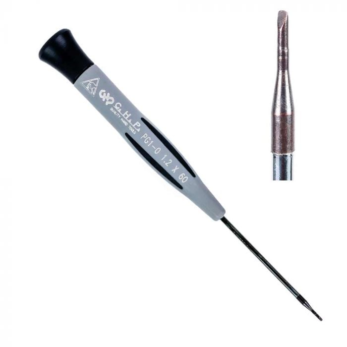 PG1-0-D, 1.2 x 60 mm. Slotted Tip Screwdriver
