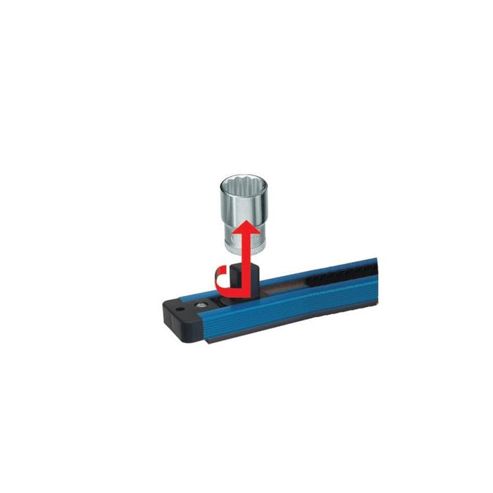 Gedore 1761099 Tool Holding Rail 3/8" Drive, Magnetic, 480 mm