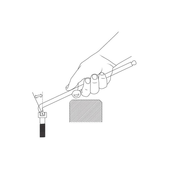 Gedore 2797151 Hexagon Allen Key XL, Double Ball End 8 mm