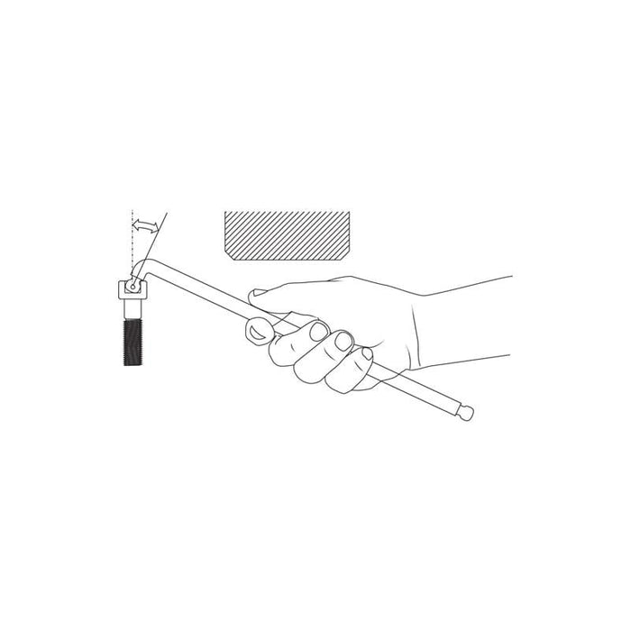 Gedore 2797151 Hexagon Allen Key XL, Double Ball End 8 mm