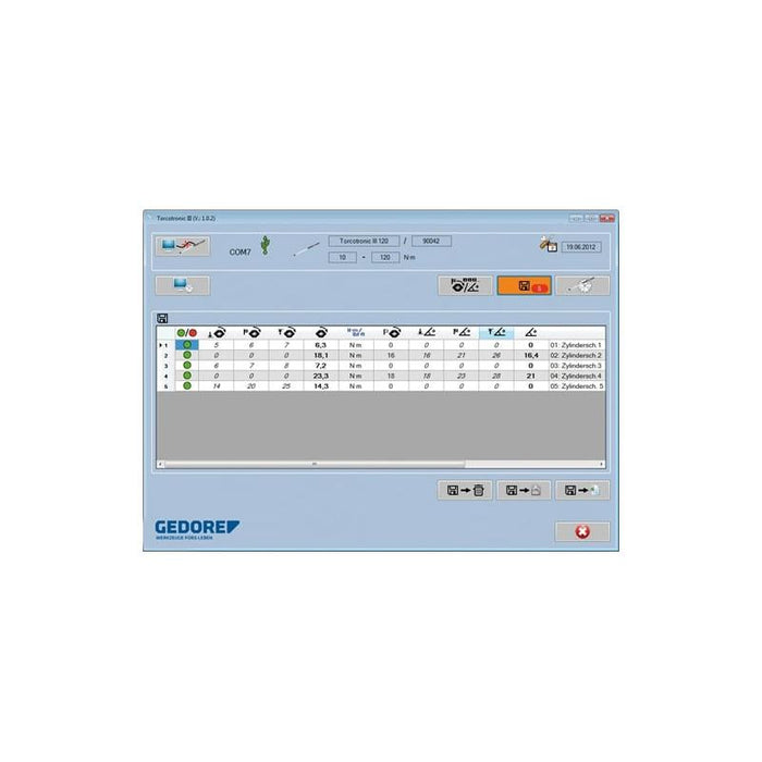 Gedore 2648644 Electronic Torque wrench TorcoTronic III 1/2" SE 14x18 High